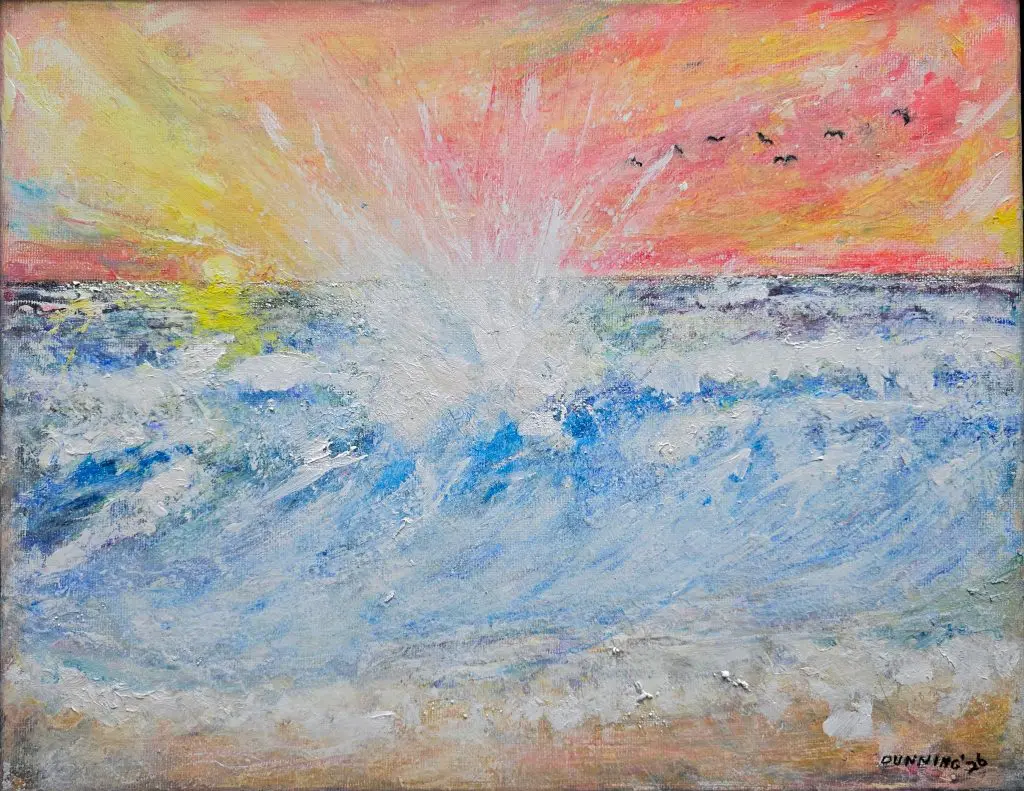Sunset 1 | Oil On Canvas | 12”x14”