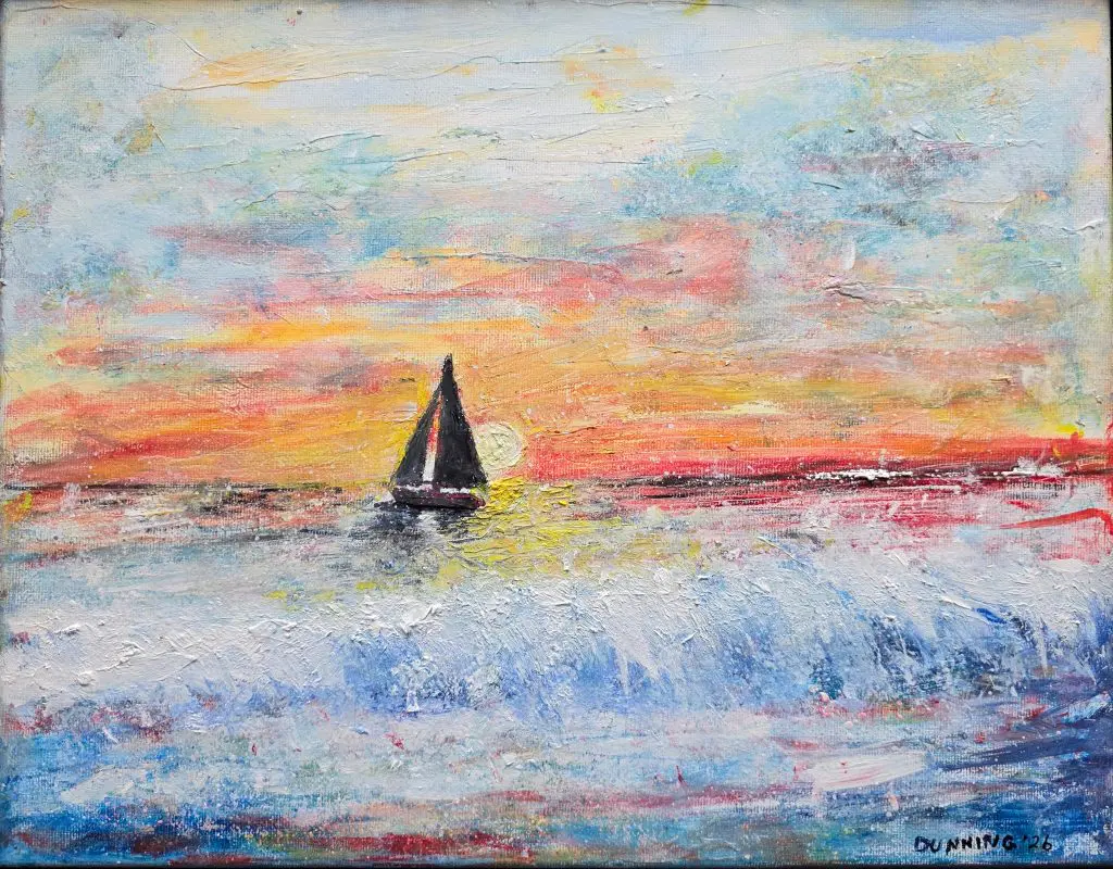 Sunset 2 | Oil On Canvas | 12”x14”