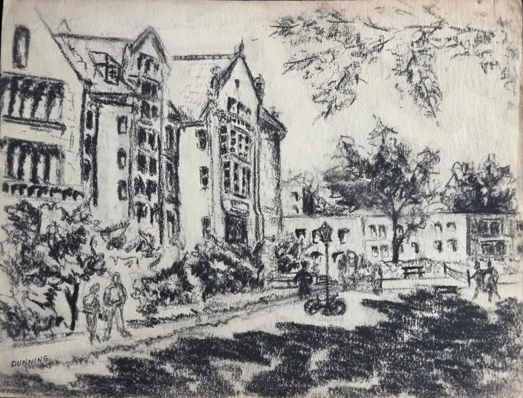 University of Chicago Campus | Pastel on paper | 9”x12”