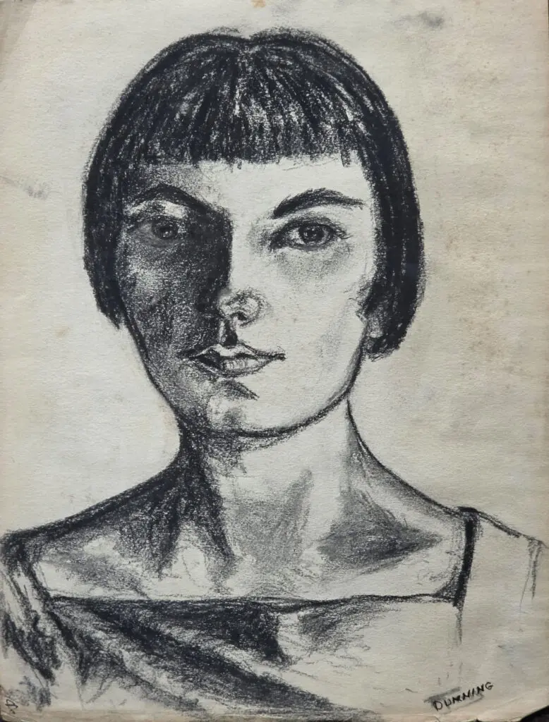 Portrait of a Young Artist | Charcoal on paper | 9”x12”