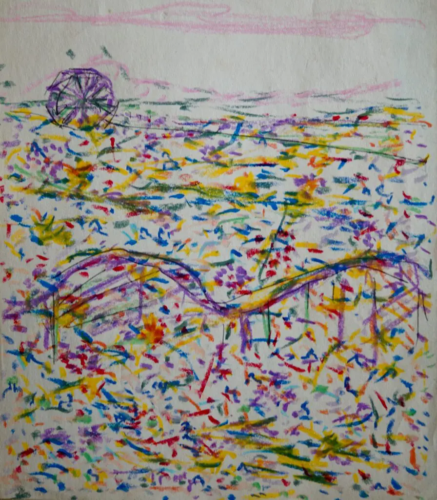 Amusement Park | Pastel on paper | 9"x10"