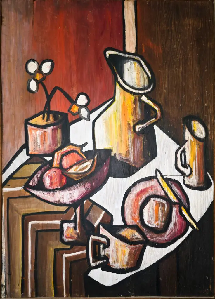 Brown Breakfast | Oil on wood | 36”x50”