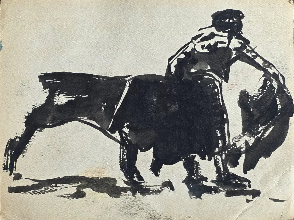 Bullfighter | Watercolor on Paper | 9"x12"