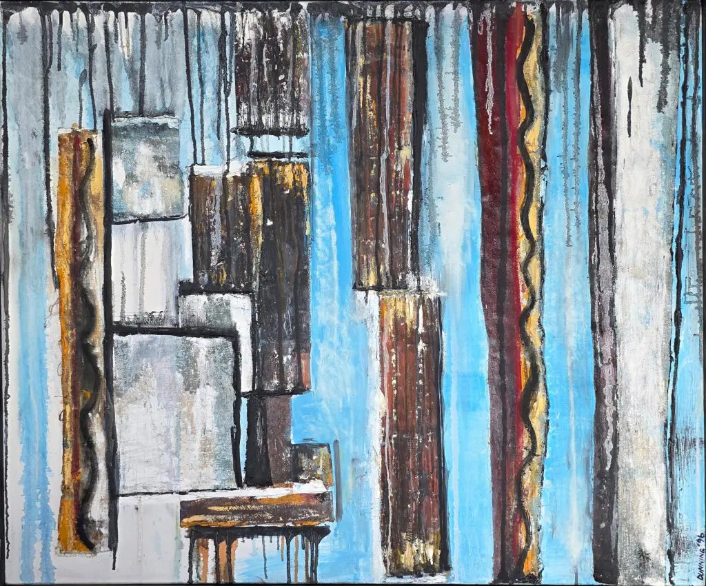 Fragments of Memory | Mixed media on canvas | 30"x36"