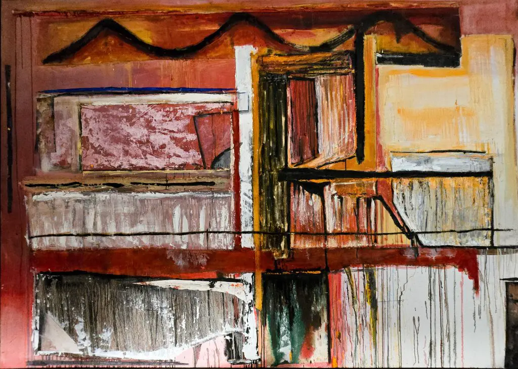 Illusion and Reality | Mixed media on canvas | 50"x72”