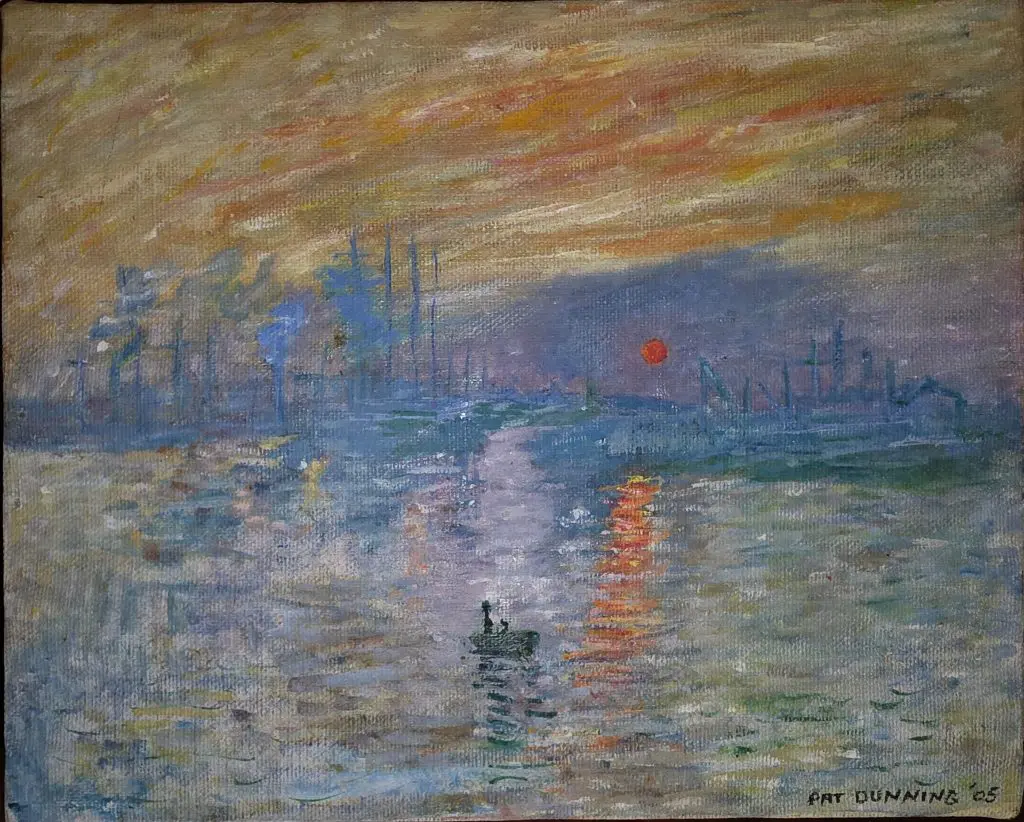 Impression, Sunrise, A Reproduction of original painting by Claude Monet