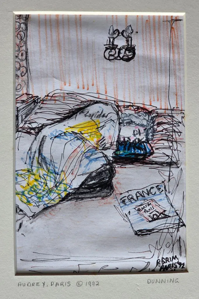 John Bart Hotel, Audrey, Paris, France | Colored pencil on paper | 8”x10” (w/mat)