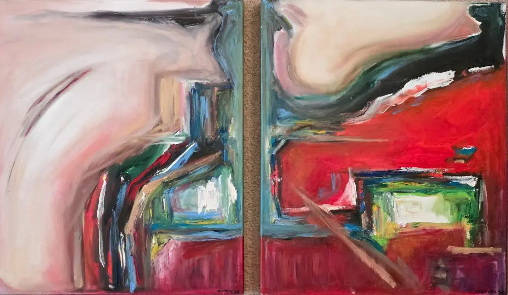 Untitled II | Oil on canvas | Diptych, 24"x40"